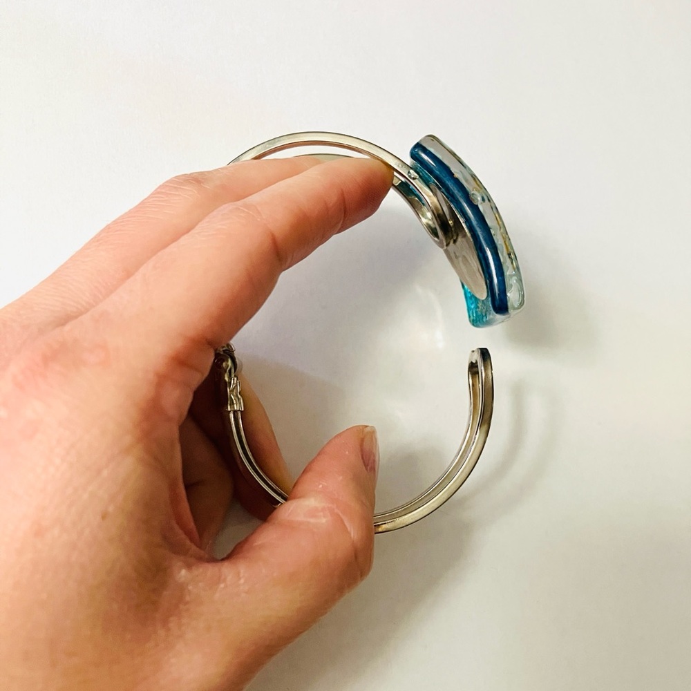 Murano Glass Bangle Bracelet - Picture 2 of 2